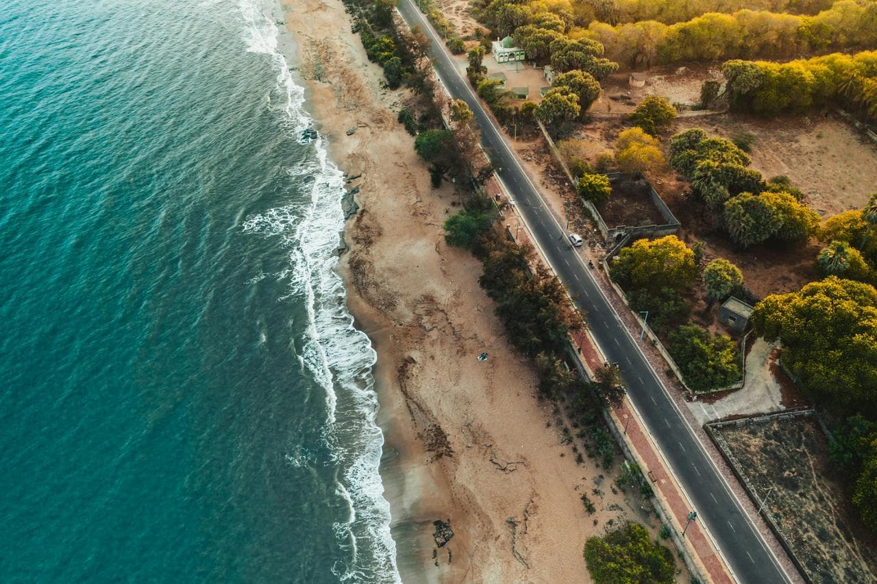 Sri Lanka coastal road